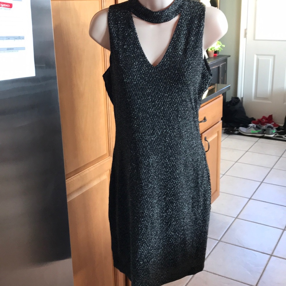 Shimmery Black cocktail dress